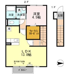 播州赤穂駅 徒歩22分 2階の物件間取画像